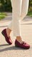 Maroon Moccasin For Women WN4600