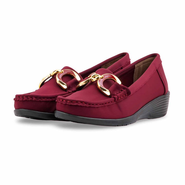Maroon Moccasin For Women WN4600