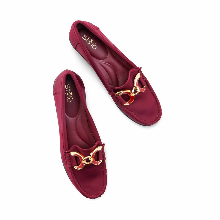 Maroon Moccasin For Women WN4600