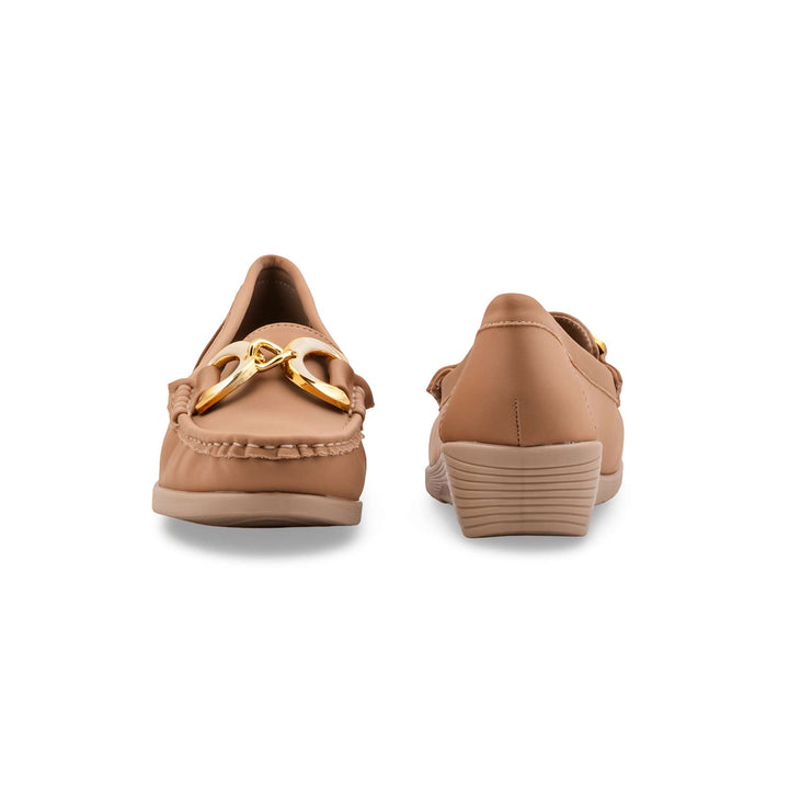 Beige Moccasin For Women WN4600