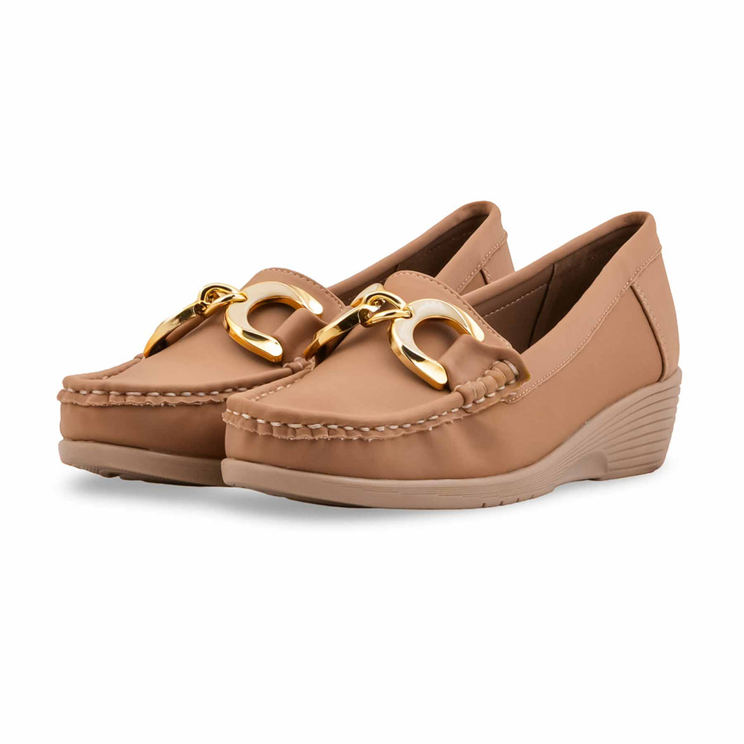 Beige Moccasin For Women WN4600