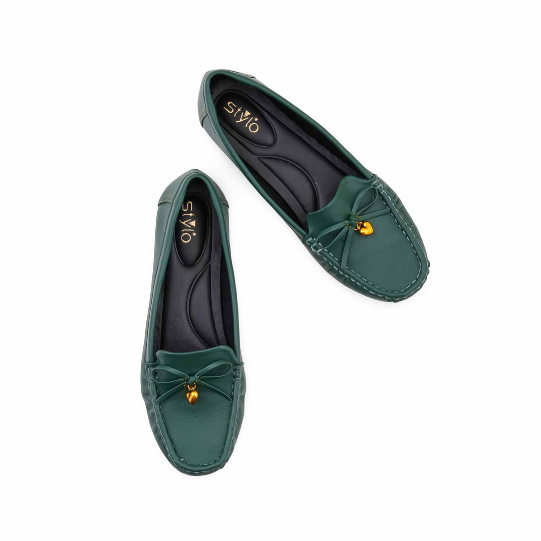 Green Moccasin For Women WN4603