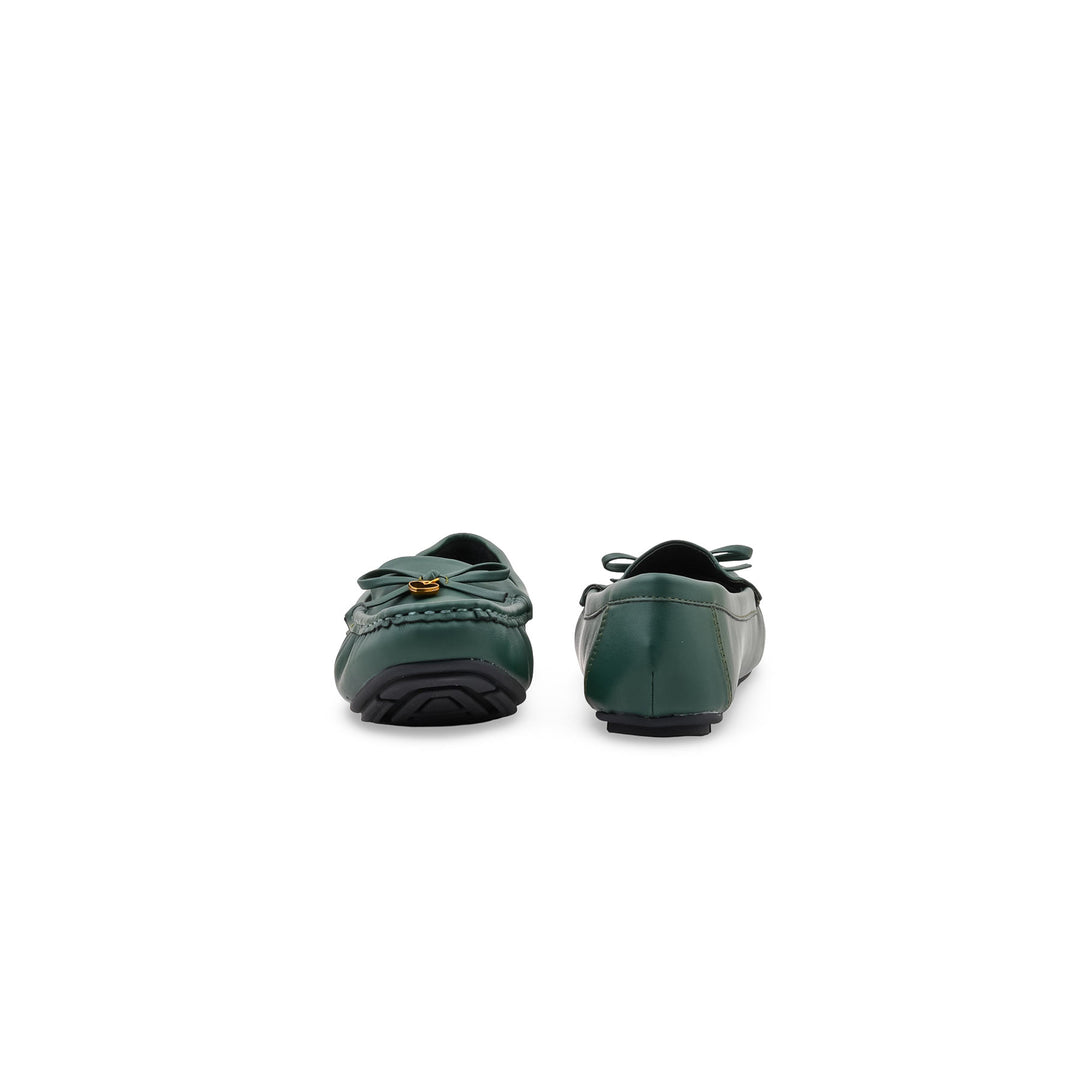 Green Moccasin For Women WN4603