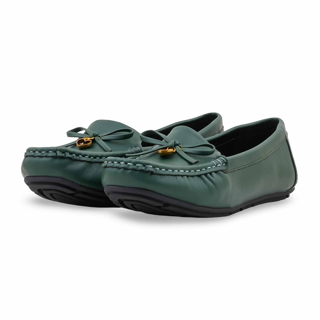 Green Moccasin For Women WN4603