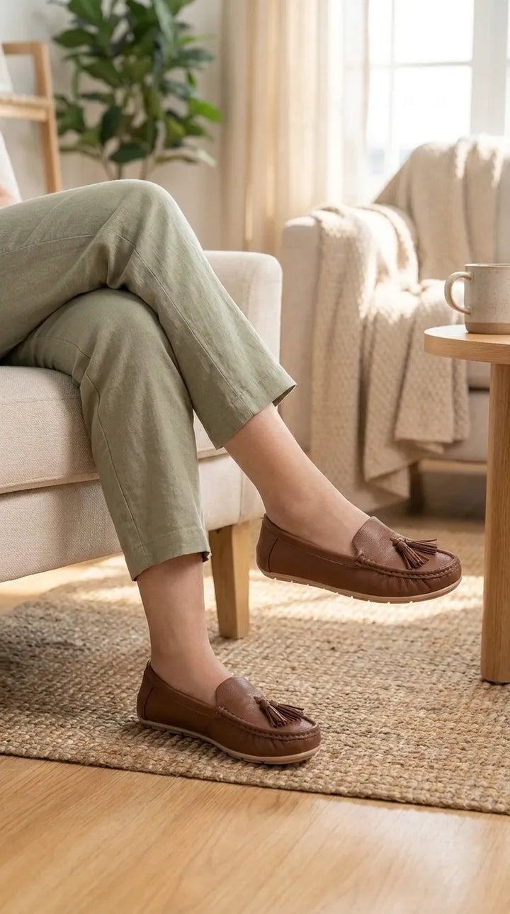 Black Moccasin For Women WN4639