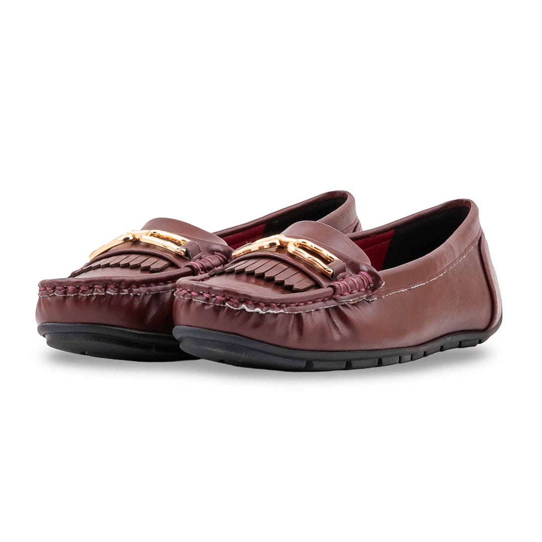Maroon Moccasin For Ladies WN4609
