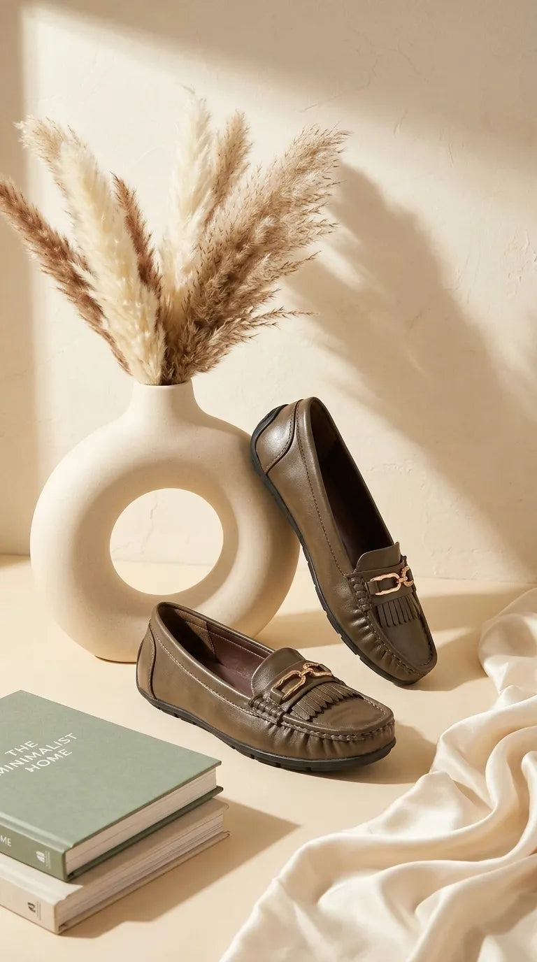 Mehndi Moccasin For Ladies WN4609