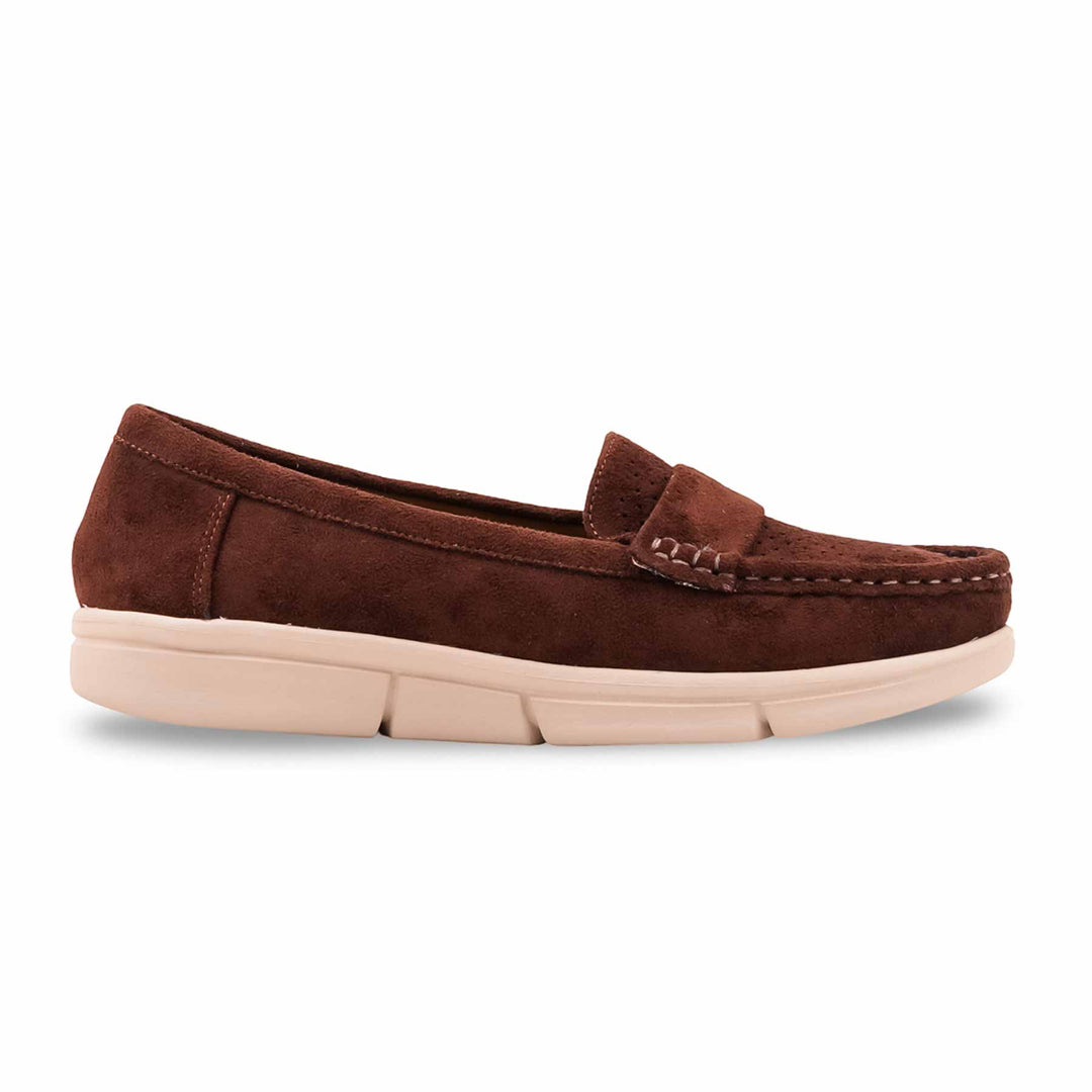 Brown Moccasin For Ladies WN4615