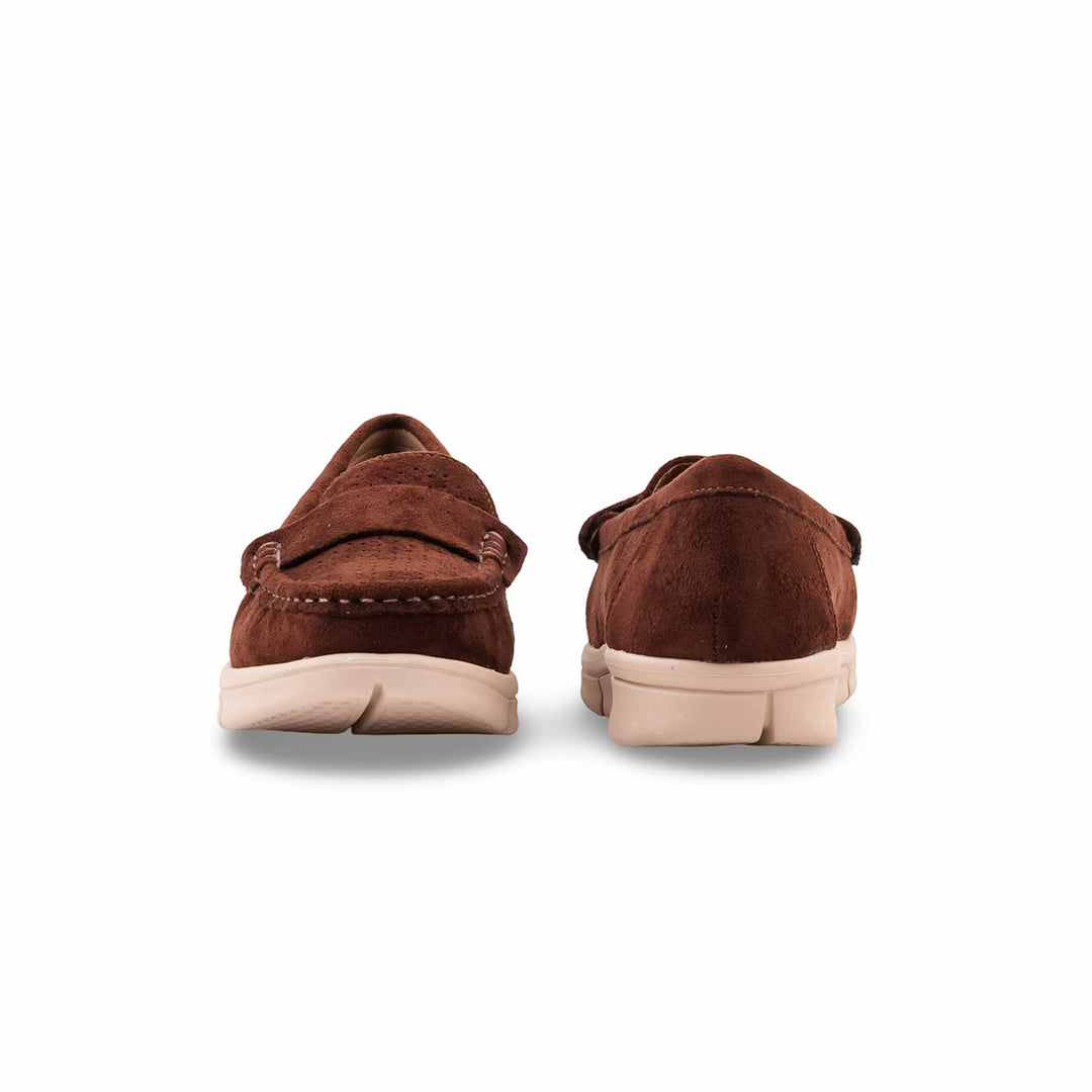 Brown Moccasin For Ladies WN4615