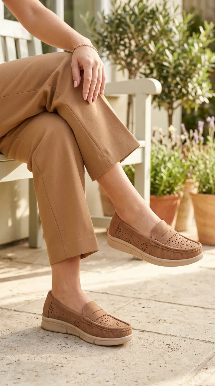 Brown Moccasin For Ladies WN4616