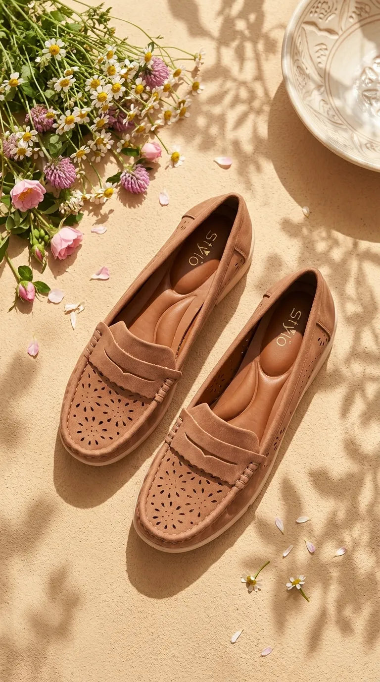 Brown Moccasin For Ladies WN4616