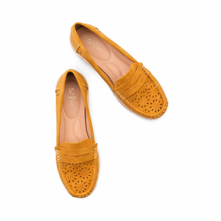 Mustard Moccasin For Ladies WN4616