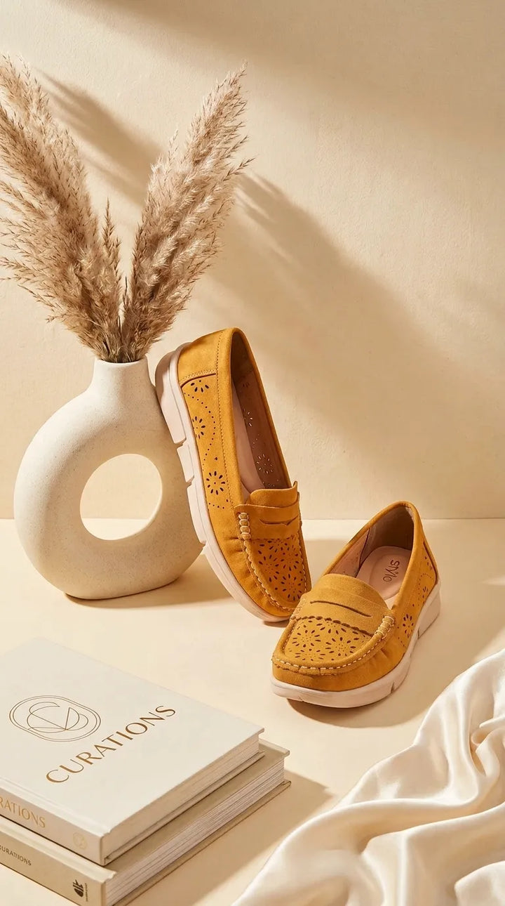 Mustard Moccasin For Ladies WN4616