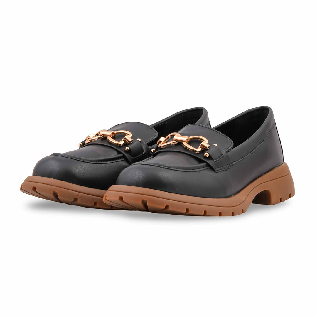 Black Moccasin For Ladies WN4617