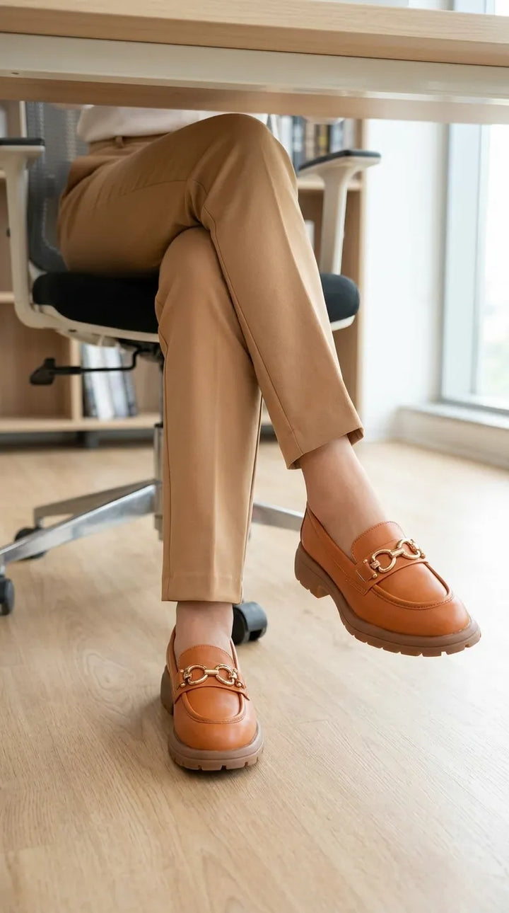 Tan Moccasin For Ladies WN4617