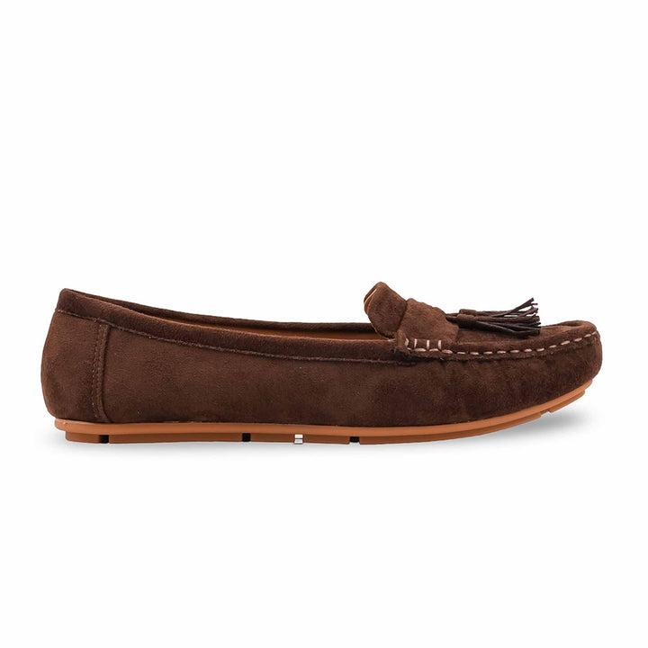 Brown Moccasin For Ladies WN4618