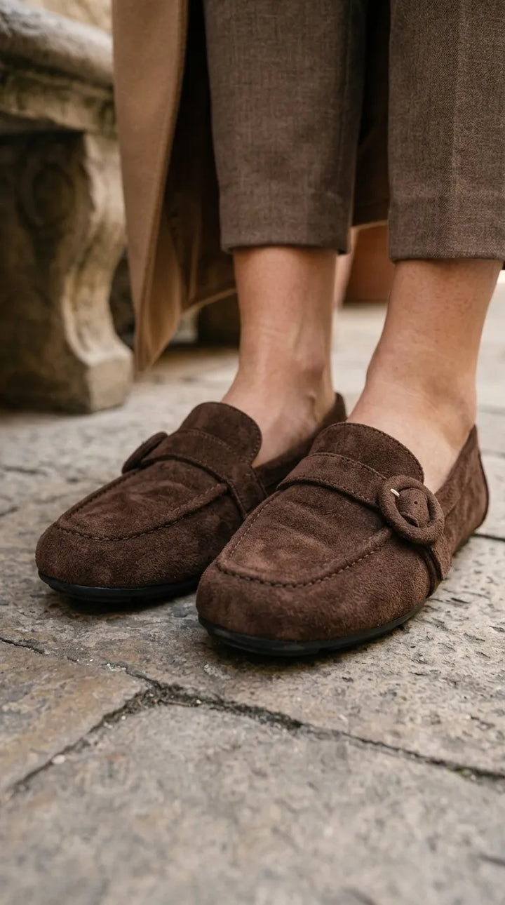 Brown Moccasin For Ladies WN4619