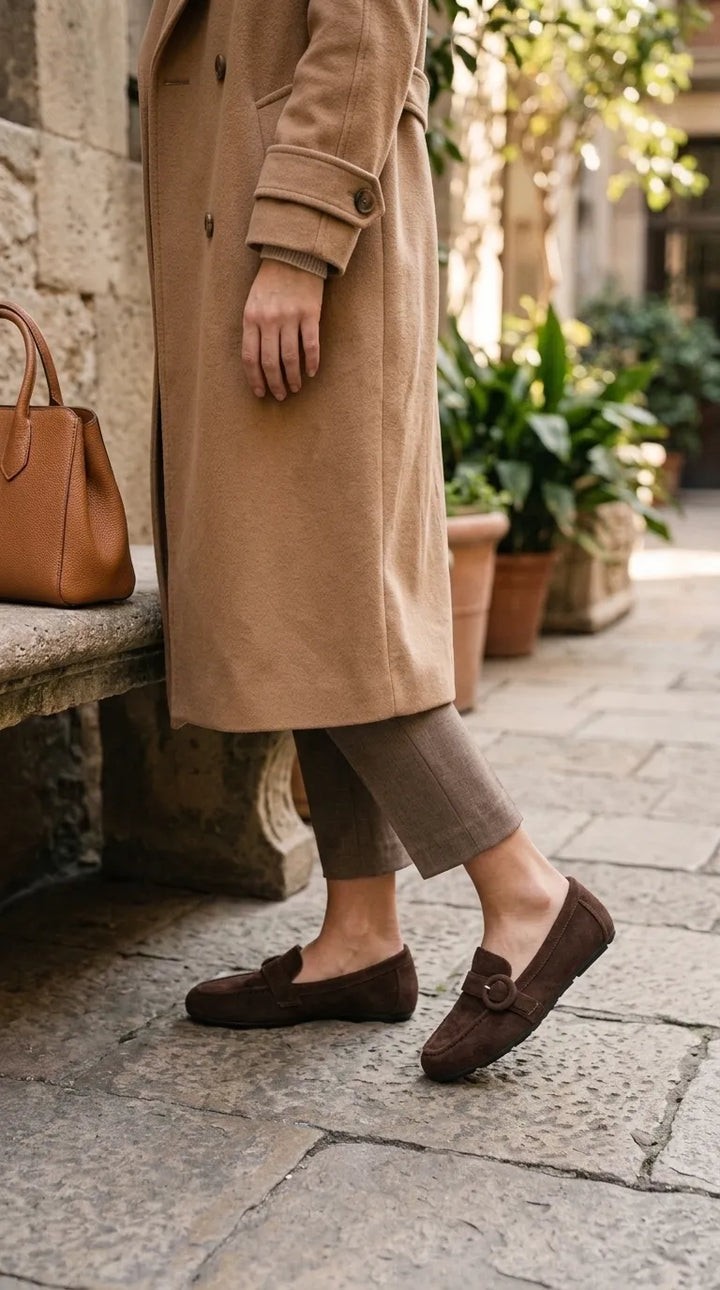 Brown Moccasin For Ladies WN4619