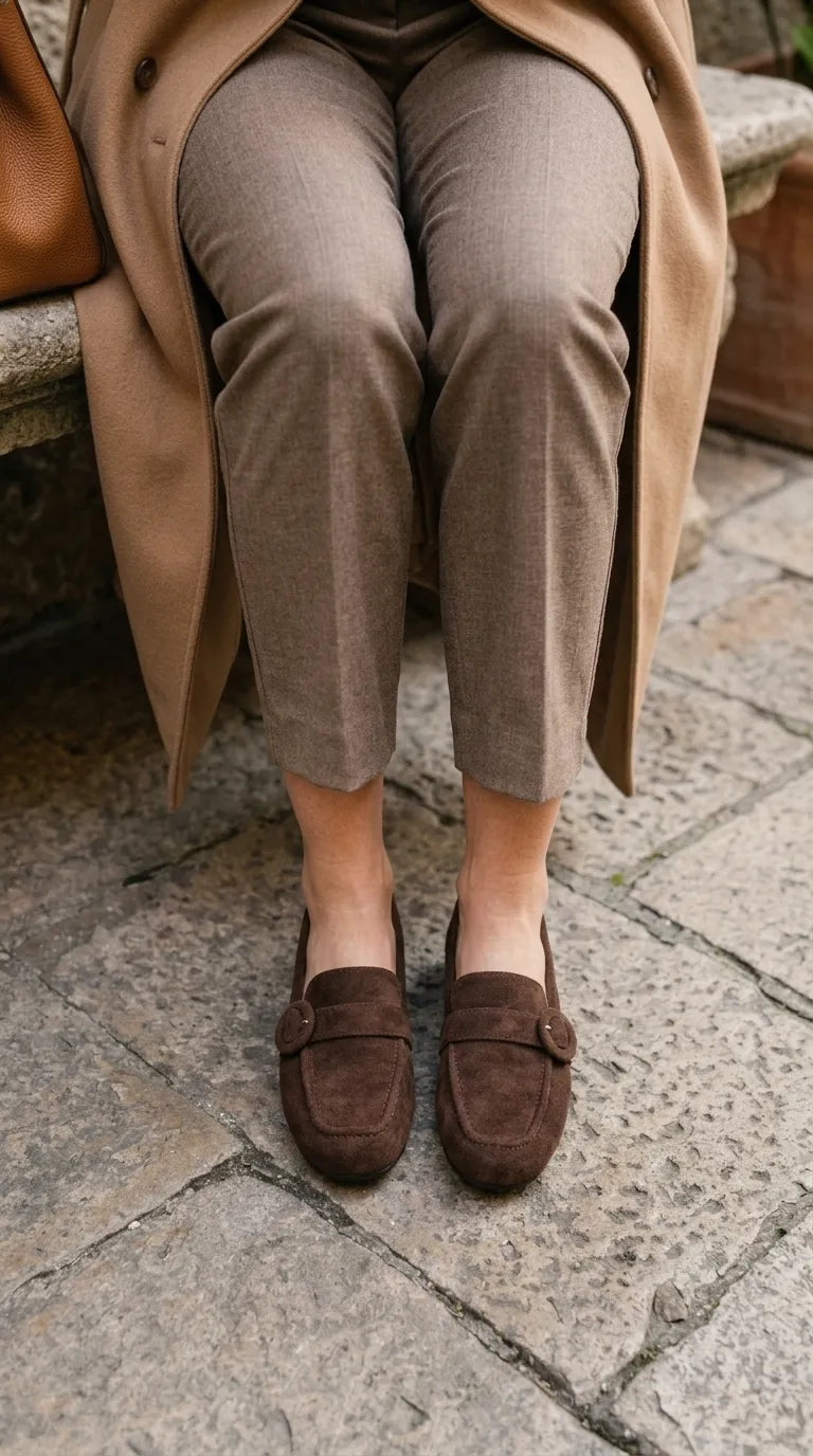 Brown Moccasin For Ladies WN4619