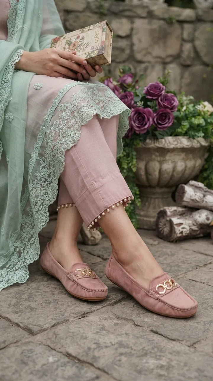 Pink Moccasin For Ladies WN4620
