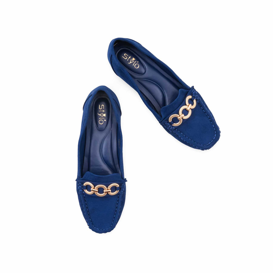 Navy Moccasin For Ladies WN4620