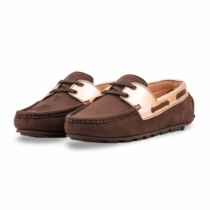 Brown Moccasin For Ladies WN4626