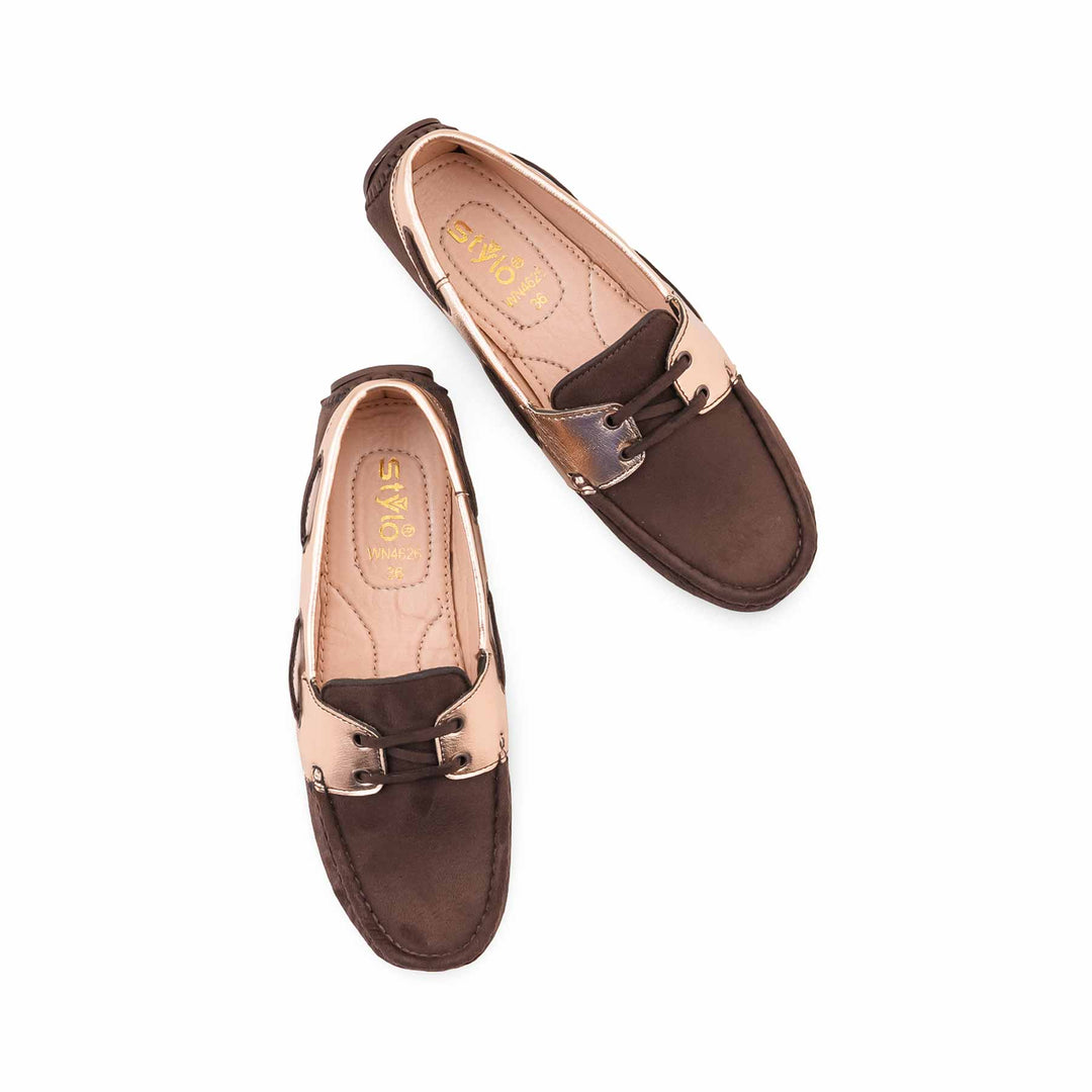 Brown Moccasin For Ladies WN4626