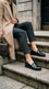 Black Moccasin For Ladies WN4633
