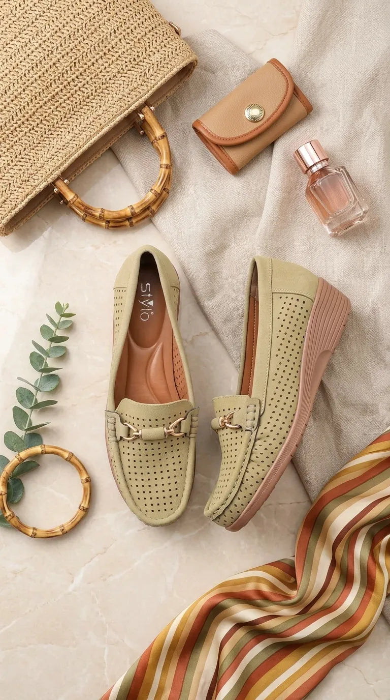 Mehndi Moccasin For Ladies WN4634