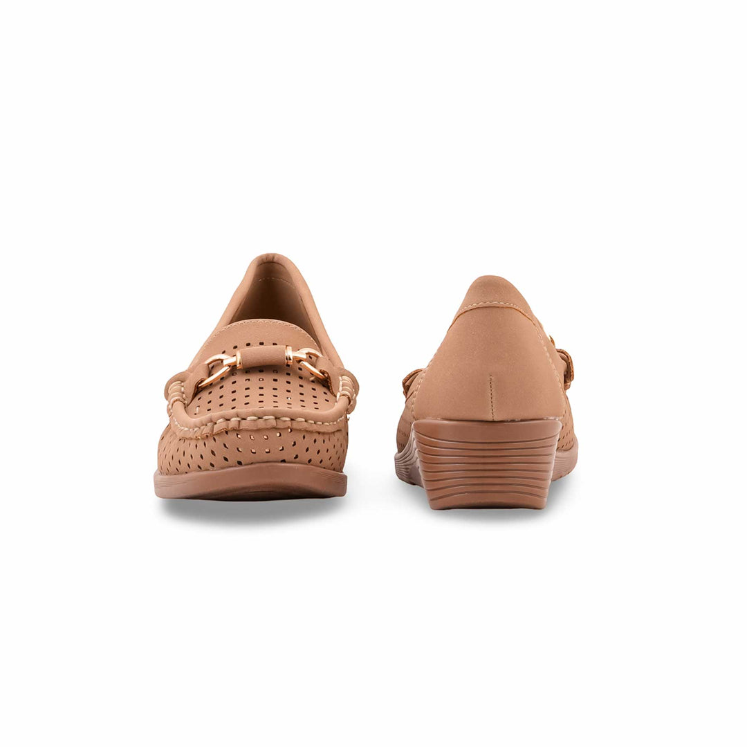 Beige Moccasin For Ladies WN4634