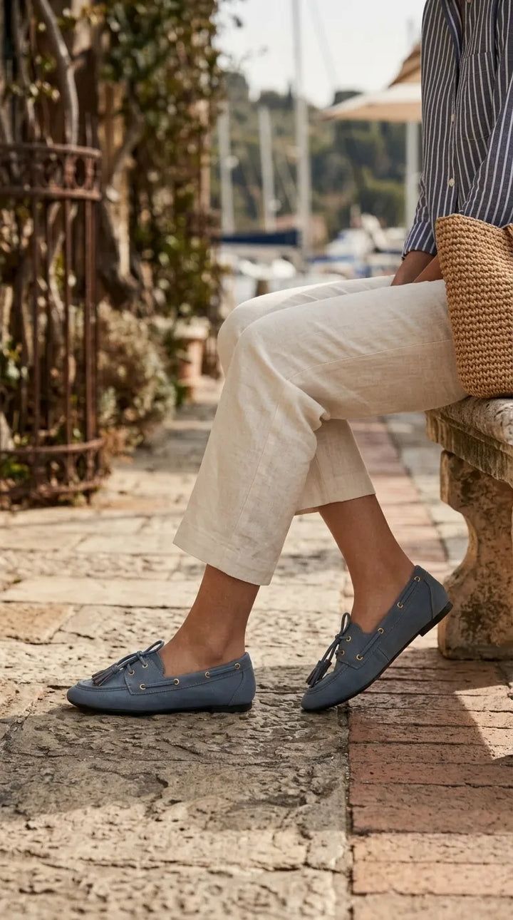Blue Moccasin For Ladies WN4638