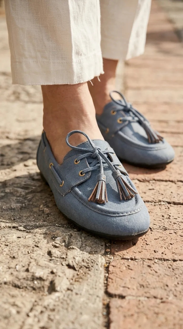 Blue Moccasin For Ladies WN4638