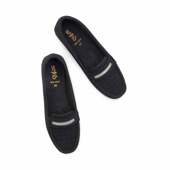 Black Moccasin For Women WN4639