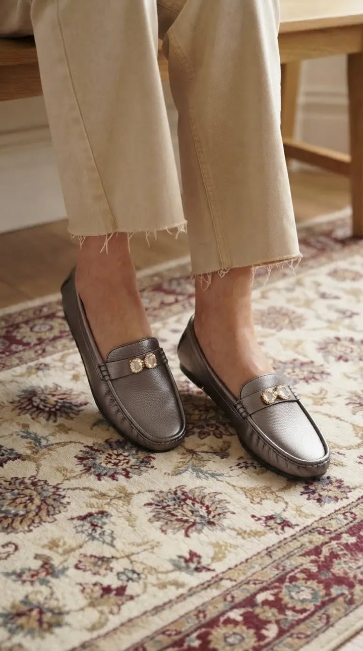 Black Moccasin For Women WN4640
