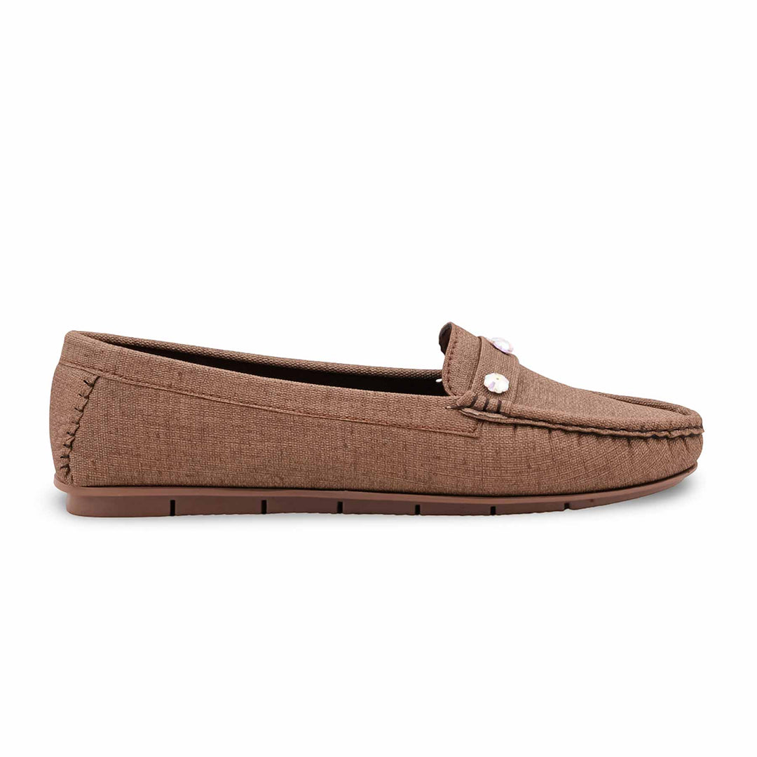Brown Moccasin For Ladies WN4641