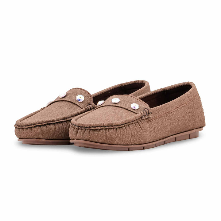 Brown Moccasin For Ladies WN4641