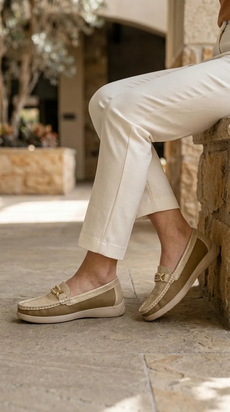 Golden Moccasin For Ladies WN4646