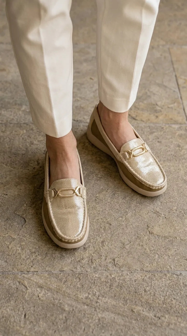 Golden Moccasin For Ladies WN4646