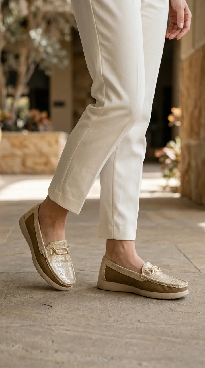 Golden Moccasin For Ladies WN4646