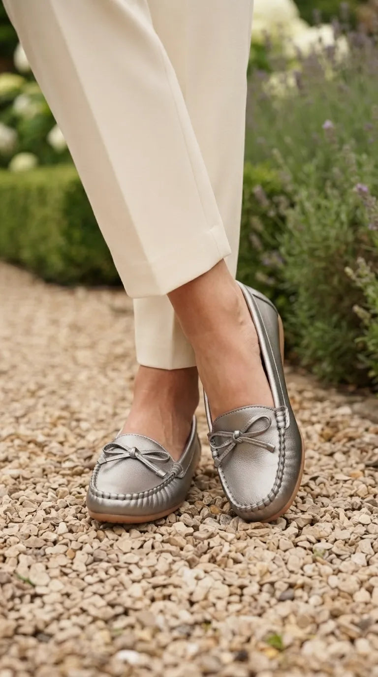 Grey Moccasin For Ladies WN4648