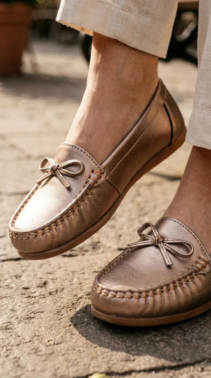 Golden Moccasin For Ladies WN4648