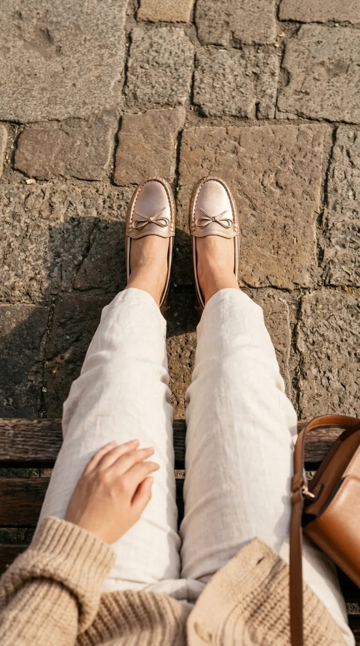 Golden Moccasin For Ladies WN4648
