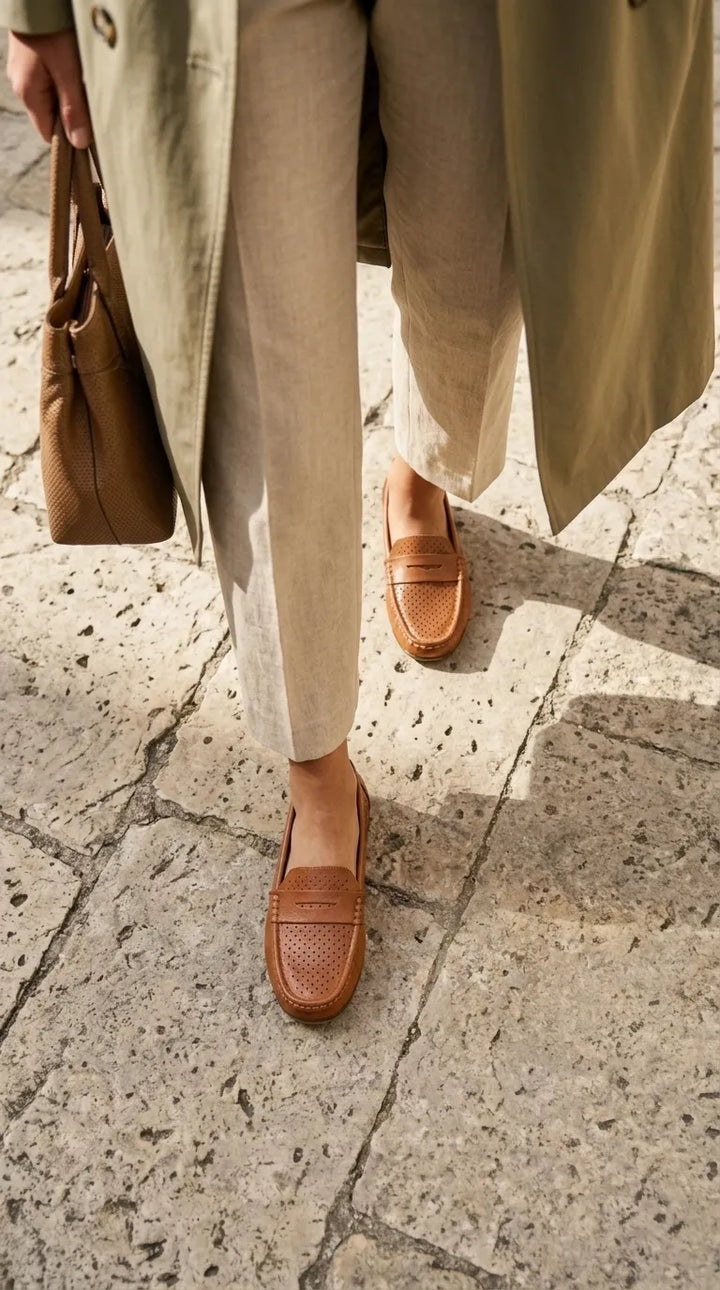 Tan Moccasin For Ladies WN4662