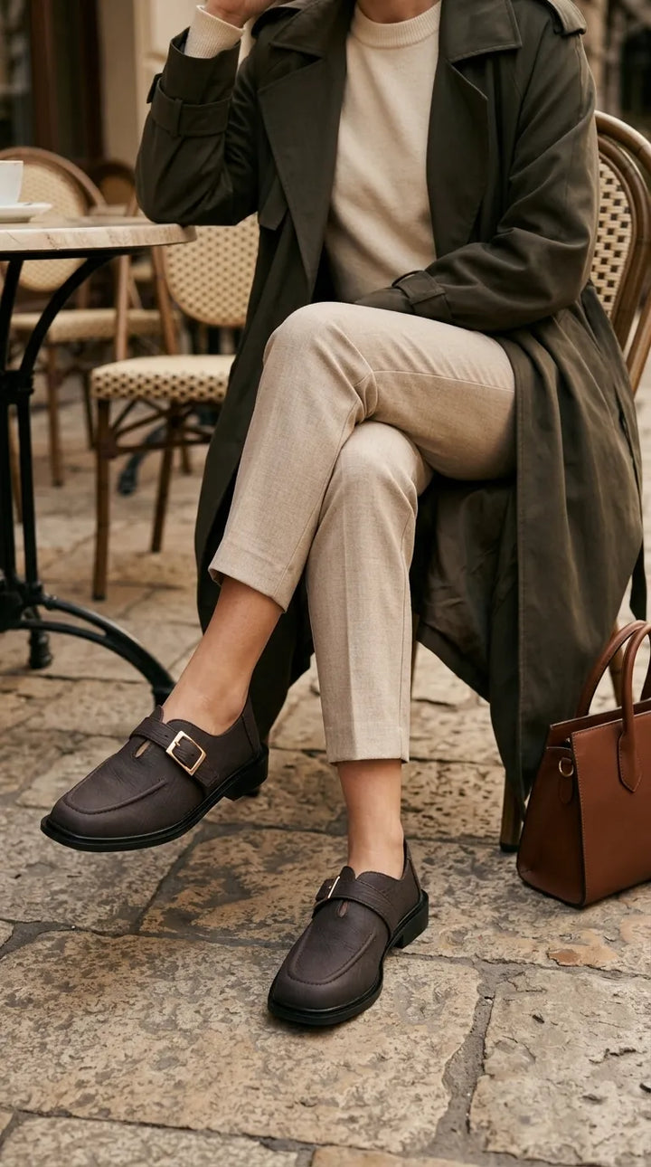 Brown Moccasin For Ladies WN4693