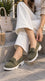 Green Moccasin For Ladies WN4694