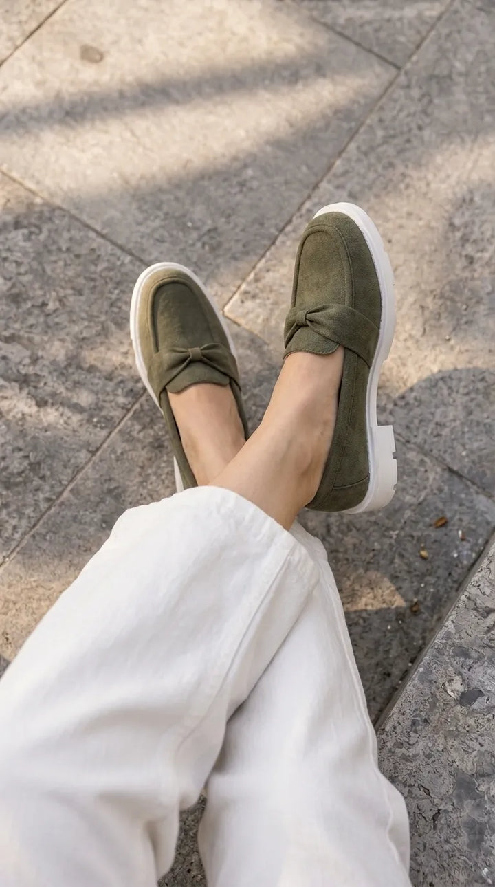 Green Moccasin For Ladies WN4694