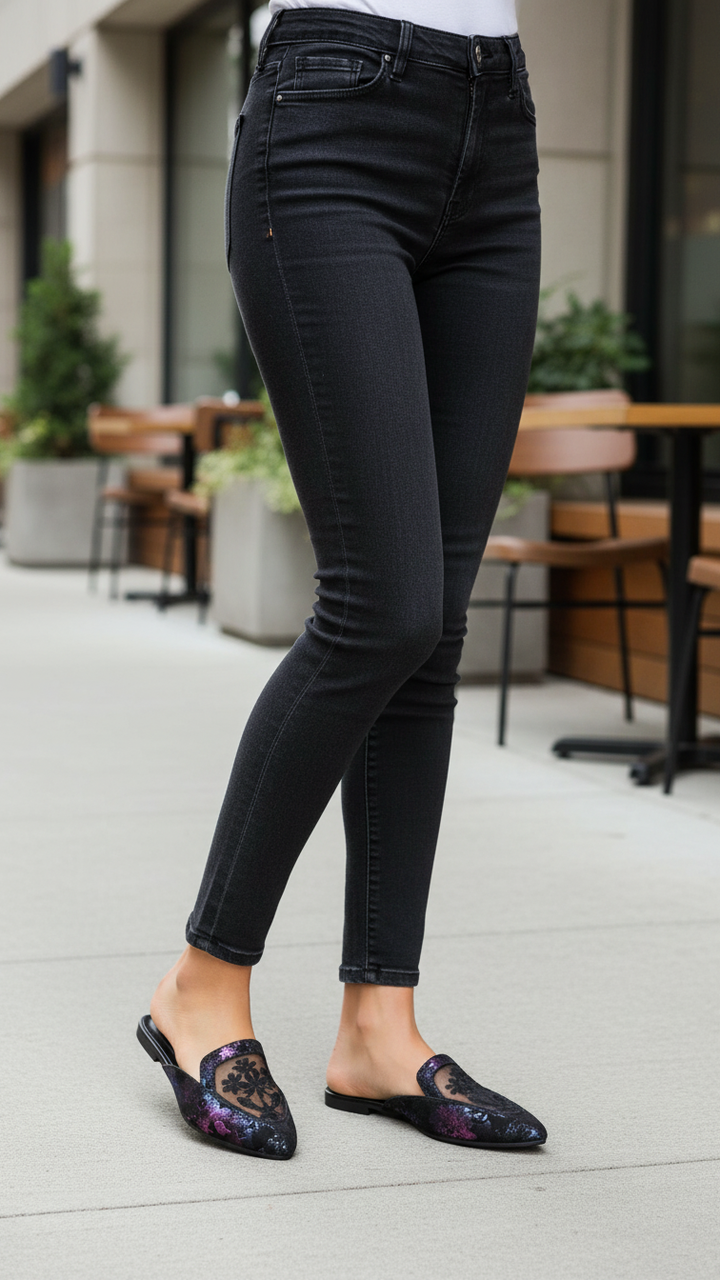 Black Back Open For Women WN5431