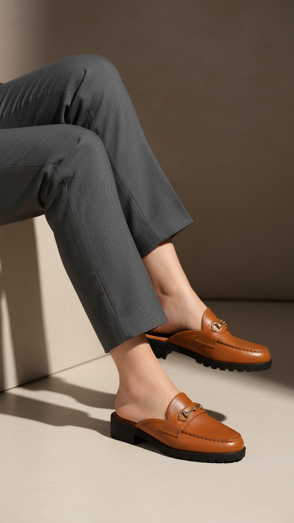 Brown Back Open For Ladies WN5438