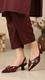 Maroon Back Open For Ladies WN5441
