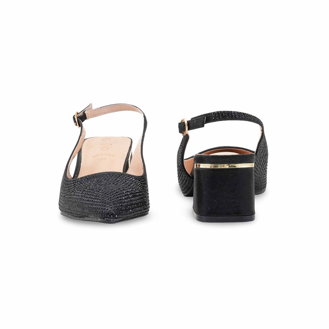 Black Winter Back Open For Women WN5446